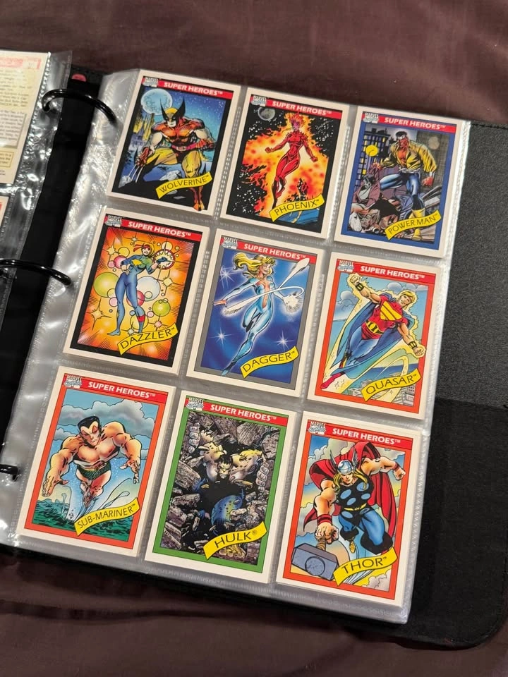 1990 Impel Marvel Universe Series 1 Trading Cards with Binder - photo 2
