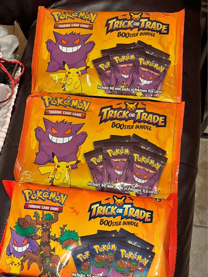 Pokémon Trick or Trade Booster Bundles Lot of 3