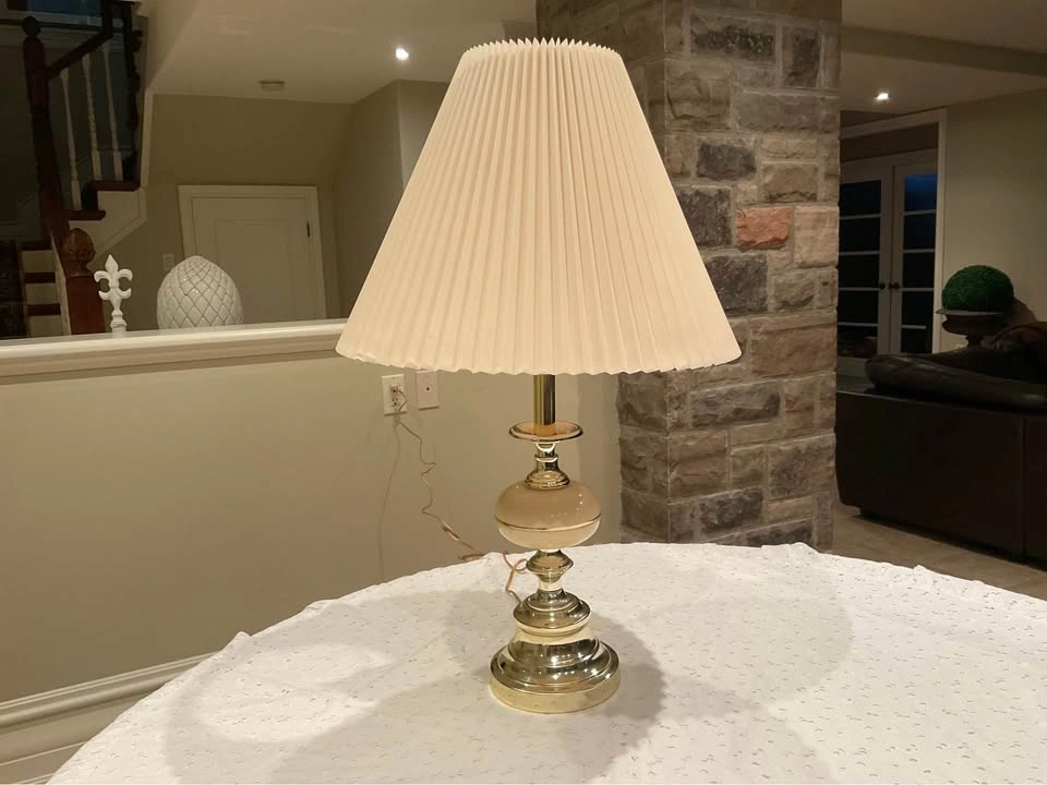Table Lamp 1980’s Vintage Enamel - photo 3