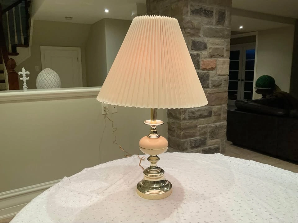 Table Lamp 1980’s Vintage Enamel - photo 4