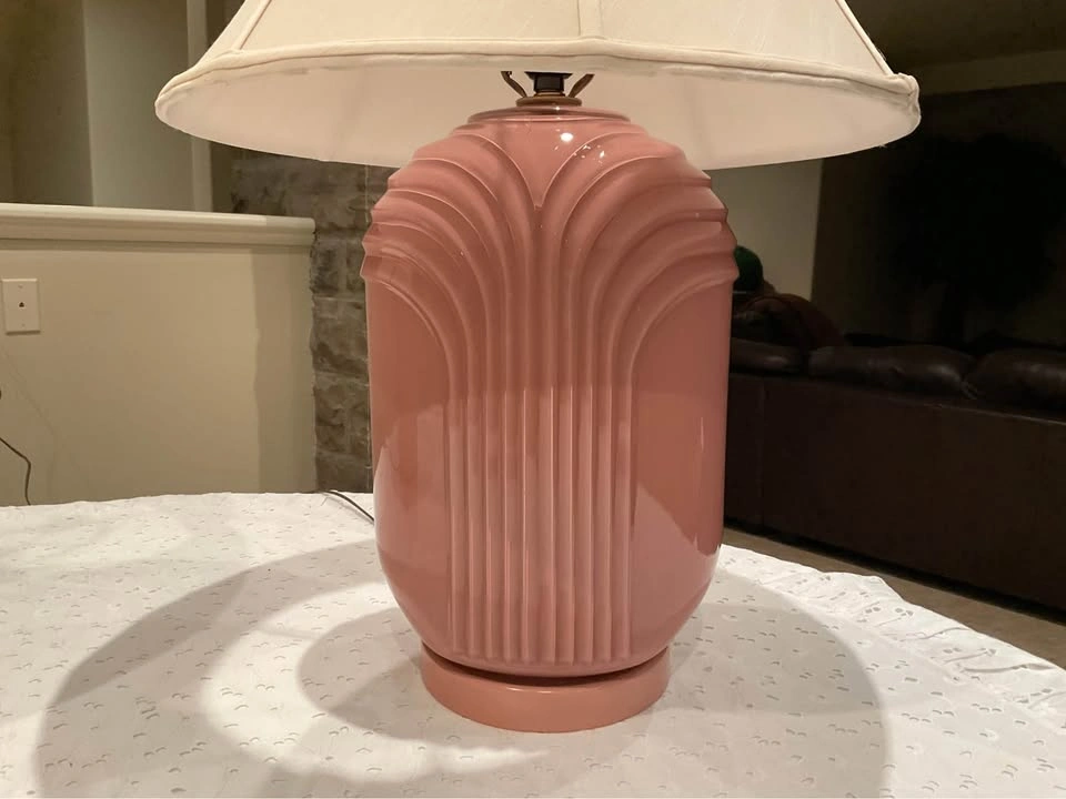 Table Lamps PAIR 1980’s Vintage Art Deco - photo 3