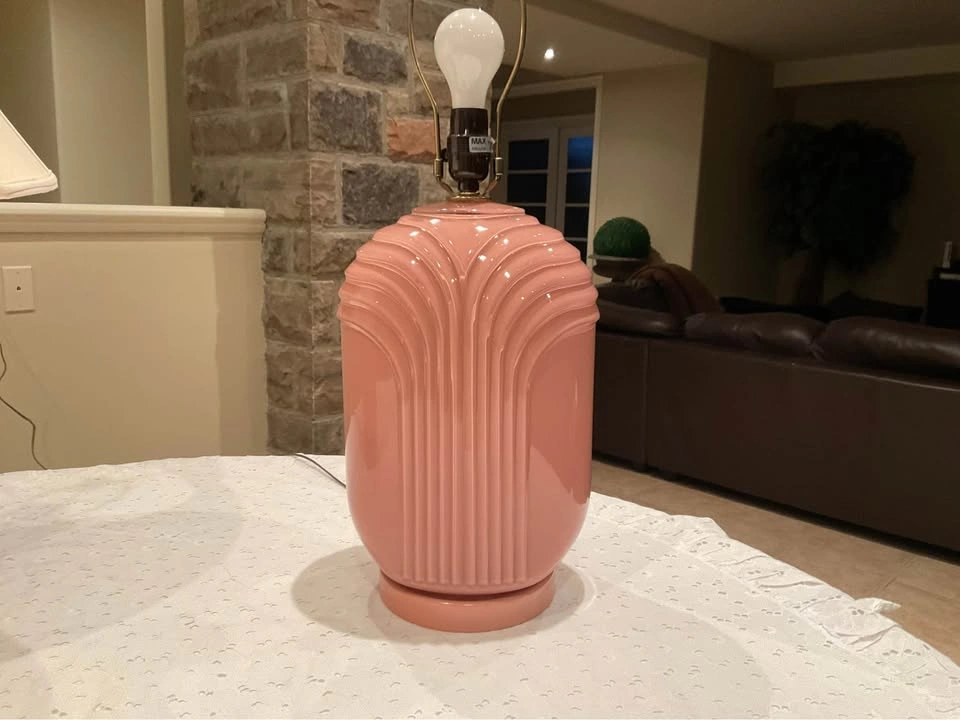 Table Lamps PAIR 1980’s Vintage Art Deco - photo 4