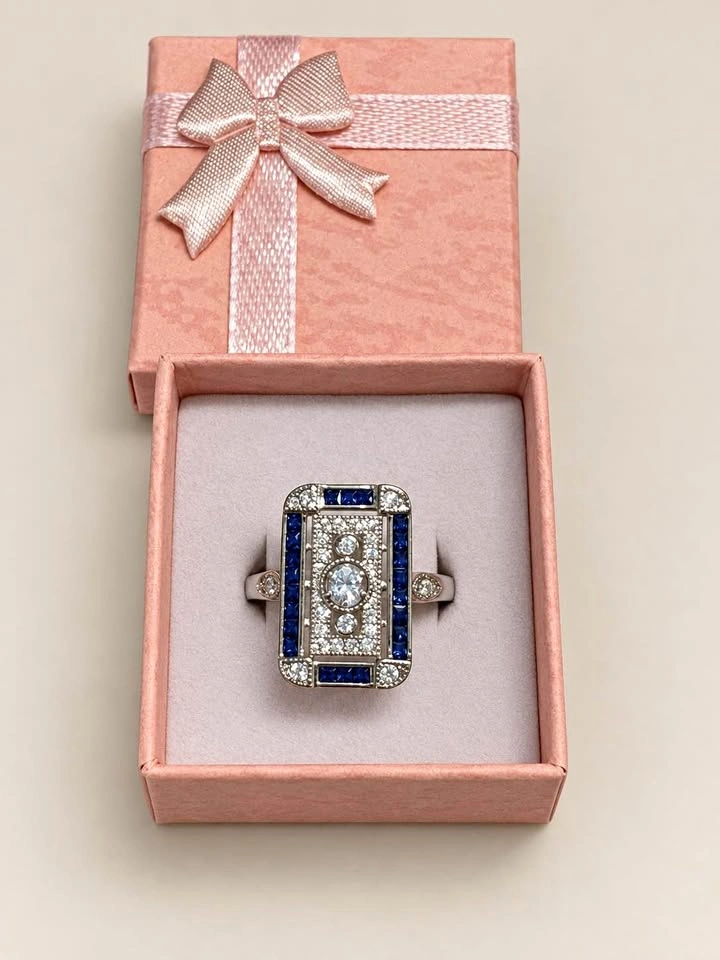 Art Deco Vintage style ring New Sz 7