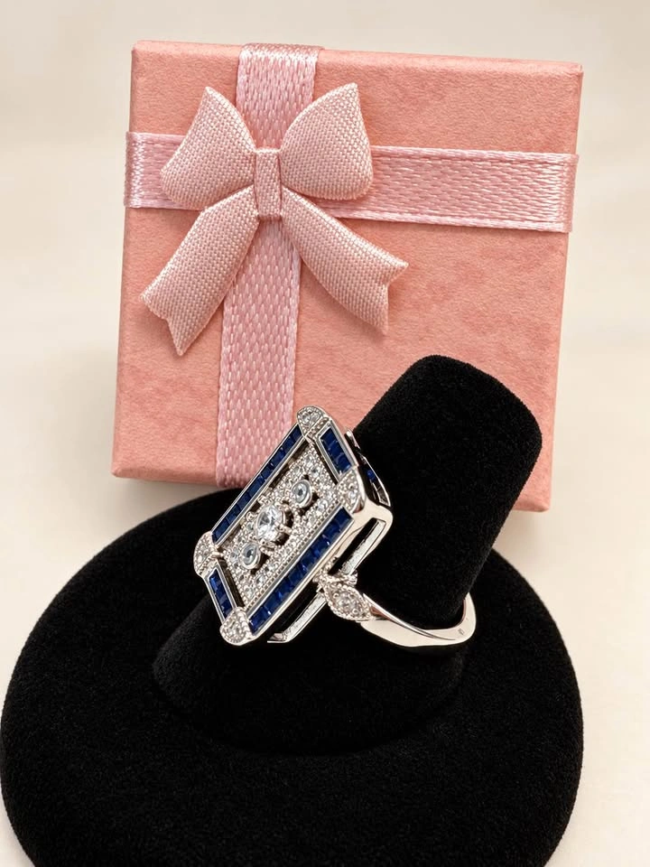 Art Deco Vintage style ring New Sz 7 - photo 5