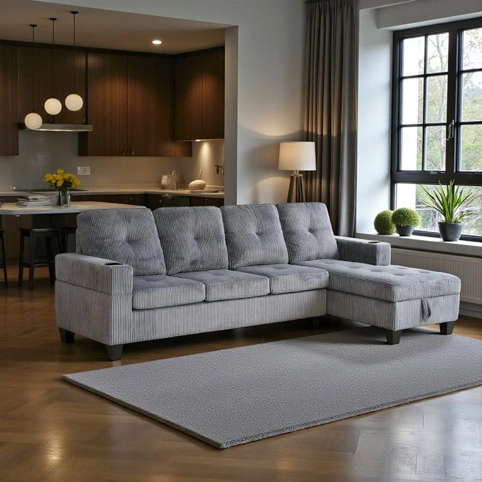 Comfortable L Shaped Couch For Condo Living Rooms