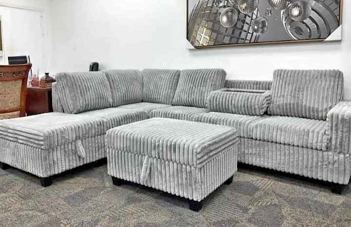 Best Ontario Couch 6 Seater Corduroy Sofa