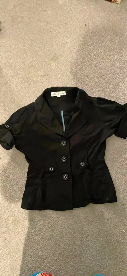 Urban Heritage Black Short Sleeve Blazer