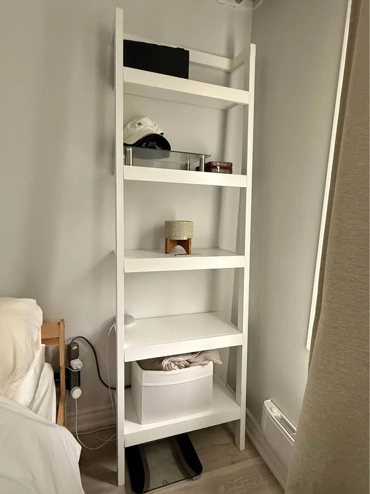 Crate & Barrel Sawyer Leaning Ladder Shelf - White - 24.5” - photo 2