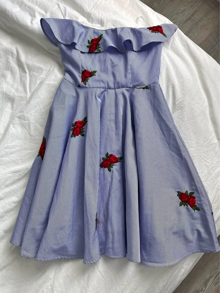 Strapless Floral Dress XS BNWT