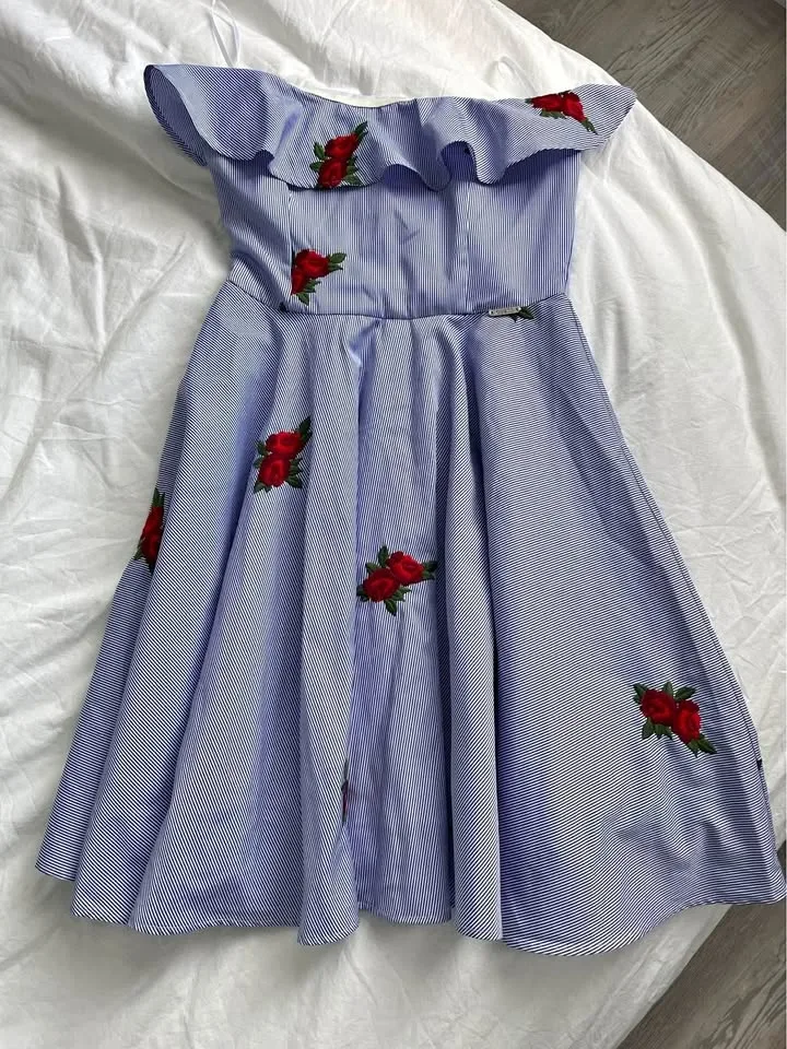 Strapless Floral Dress XS BNWT
