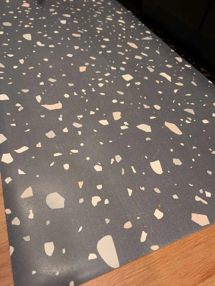 Terrazzo vinyl flat mat for kitchen or workspace (4x2.25) - photo 2