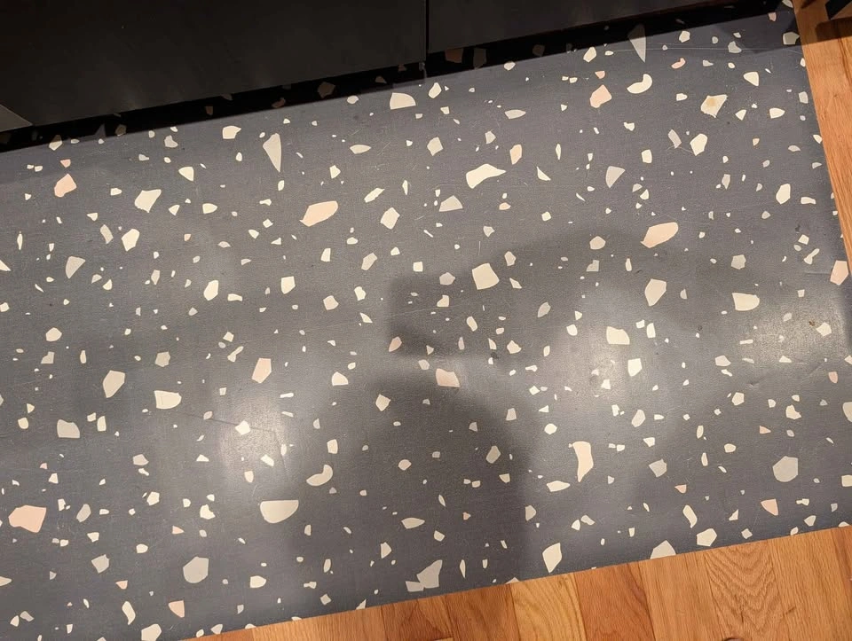 Terrazzo vinyl flat mat for kitchen or workspace (4x2.25) - photo 3