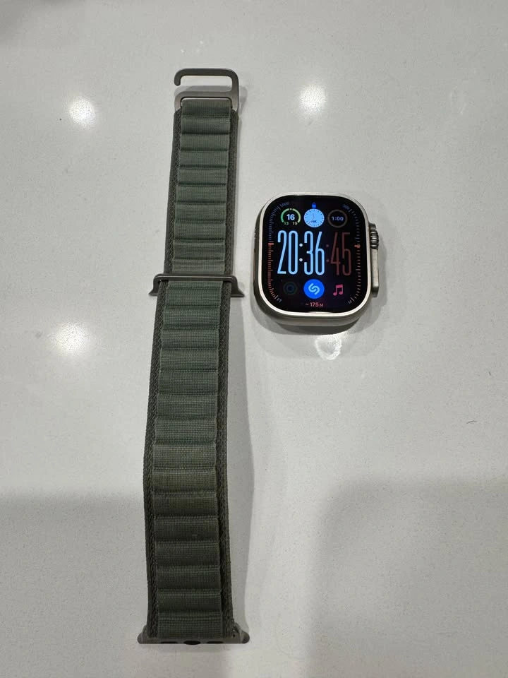 Apple Watch Ultra with Green Alpine Loop - Small - photo 2