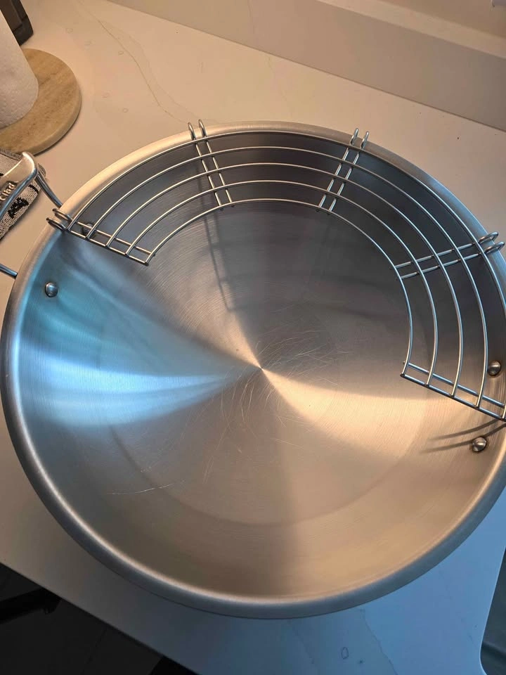 Rare All-Clad Copper Core 16" Round-Bottom Wok Set - photo 4