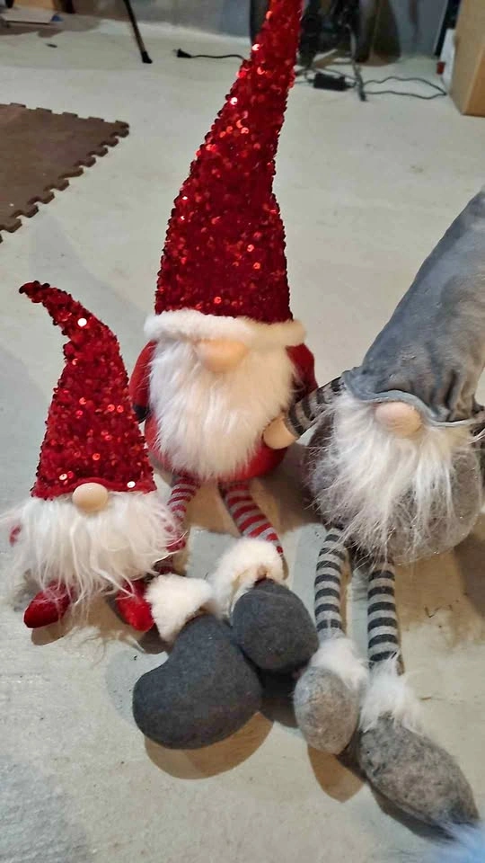 Set of 3 Christmas Plush Gnomes