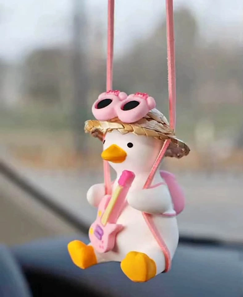 Cute duck car charm