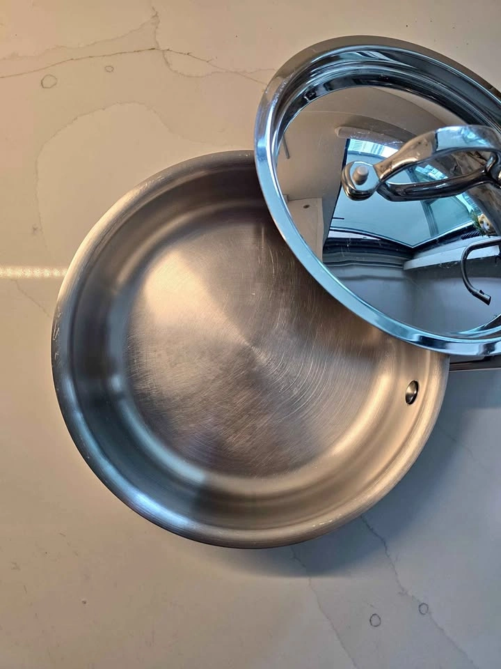 Cuisinox 3-Ply 18/10 Stainless Steel Frying Pan + Lid – 8" / 20c