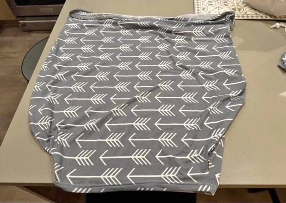 2 Grey Arrow Multi-Use Nursing Cover and Car Seat Canopy