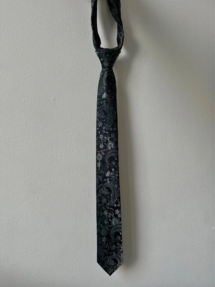 Giorgio Bosi Black Paisley Necktie