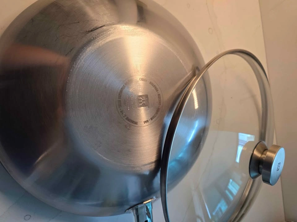 ZWILLING 3-Ply Stainless Steel Wok 13" / 33cm + Glass Lid - photo 5
