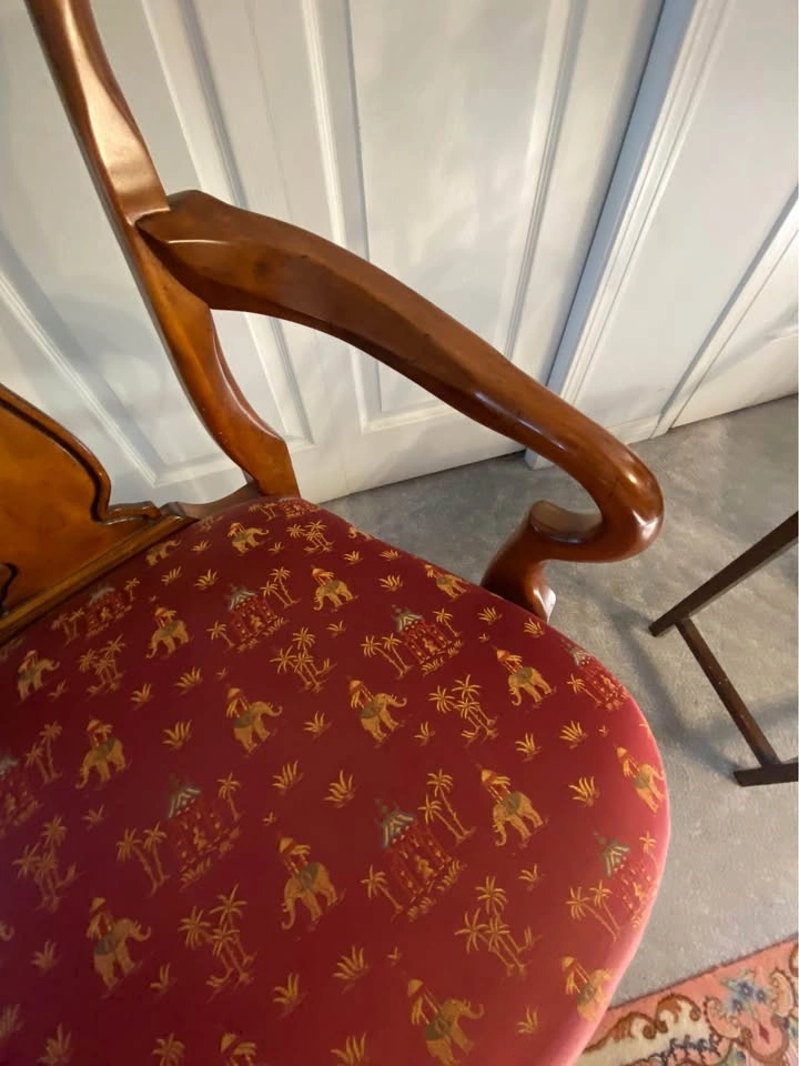Gorgeous Ornate Carved Wood Armchairs – Matching Pair - $600 - photo 5
