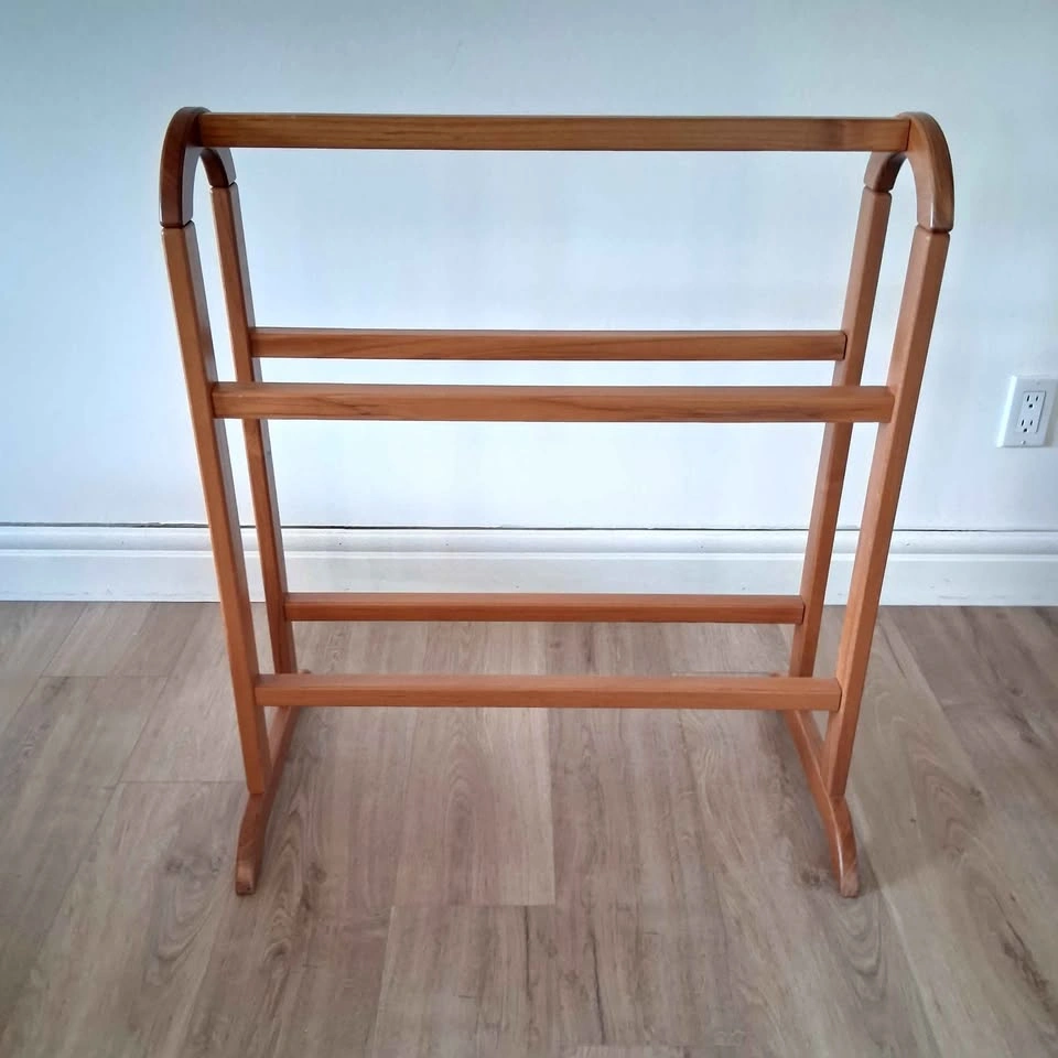 MidCentury FBJ Mobler Danish Modern Teak Blanket Quilt Stand - photo 2