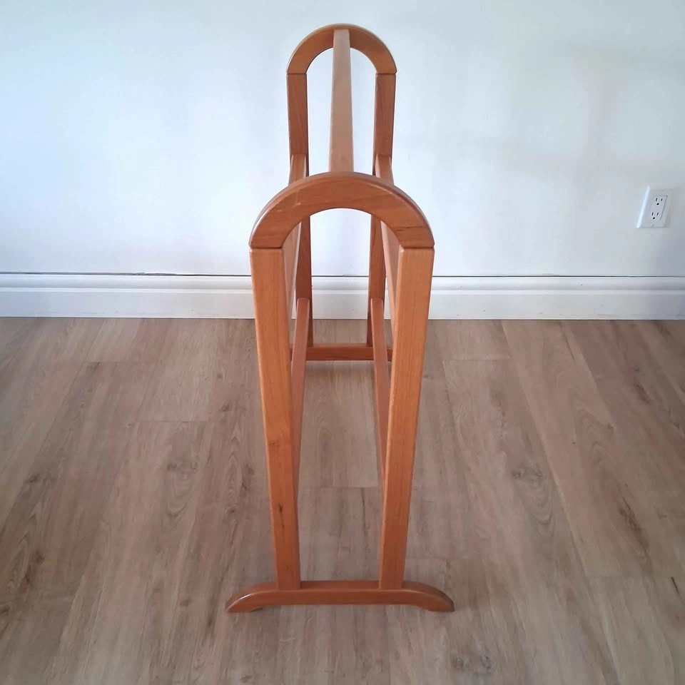MidCentury FBJ Mobler Danish Modern Teak Blanket Quilt Stand - photo 3