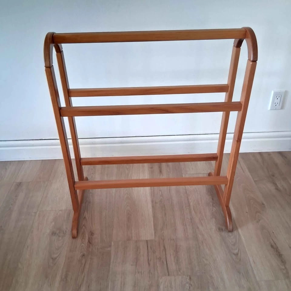 MidCentury FBJ Mobler Danish Modern Teak Blanket Quilt Stand - photo 4