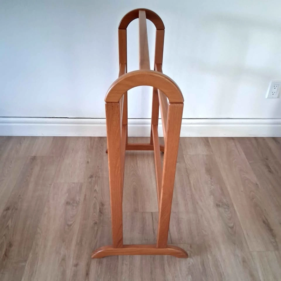 MidCentury FBJ Mobler Danish Modern Teak Blanket Quilt Stand - photo 5