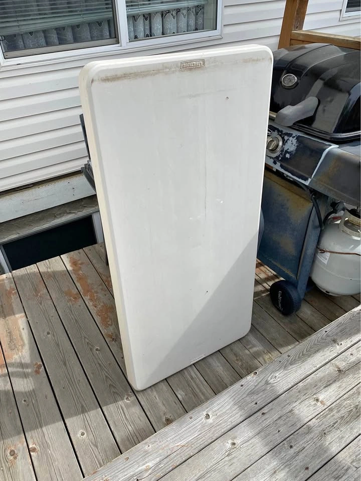 LIFETIME 4-Foot Folding Table – $40
