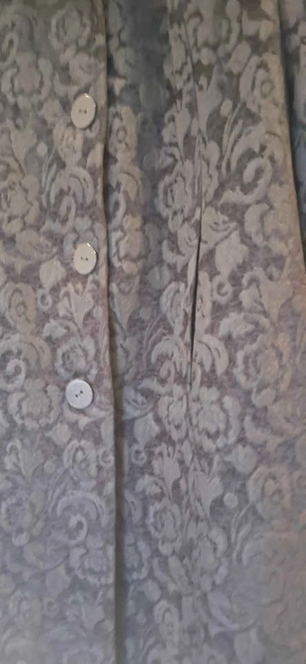 Pennylane Jacquard Tapestry Coat Womens 14 Faux Fur Trim - photo 5