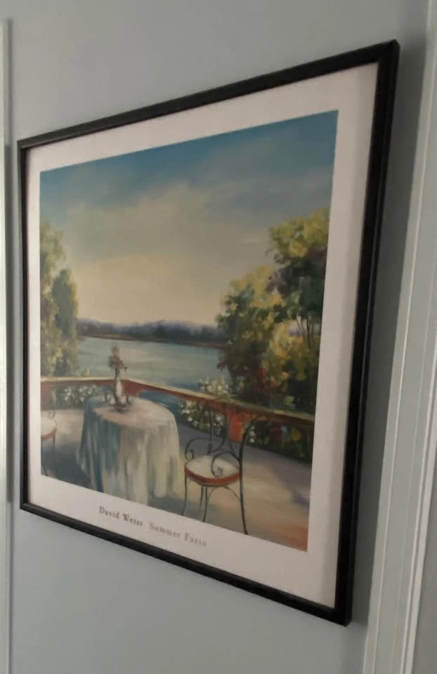 David Weiss “Summer Patio” Framed Artwork - $75 - photo 2