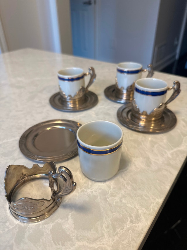 Vintage Weidmann Porzellan espresso cups. Set of four. - photo 2