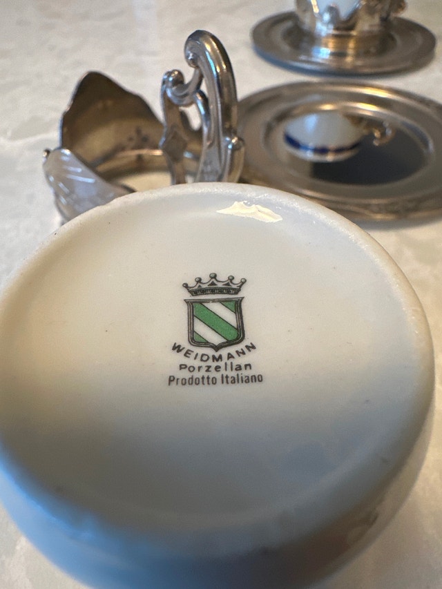 Vintage Weidmann Porzellan espresso cups. Set of four. - photo 3