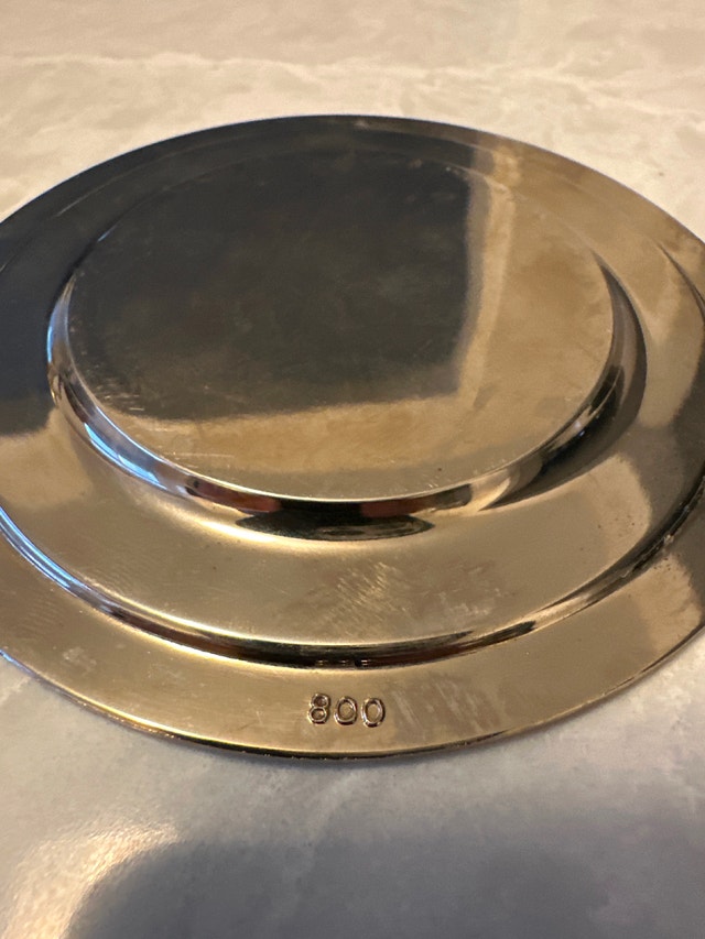 VTG Weidmann Porzellan espresso cup/silver-plated holder/saucer - photo 4
