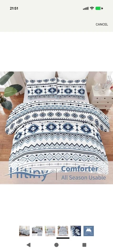 Hitiny 3-Piece Queen Comforter Set - photo 3