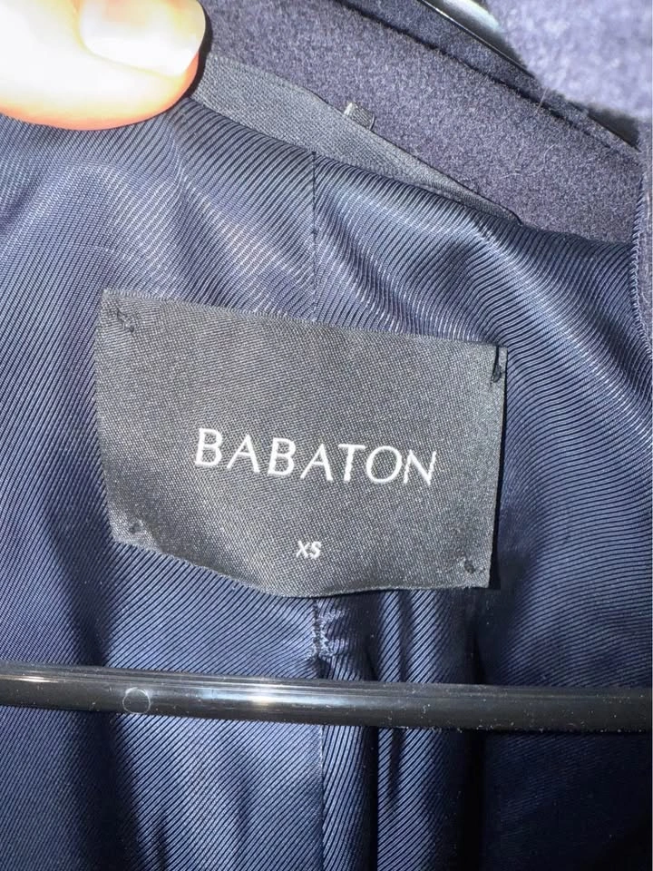 Babaton Navy Blue Wool Jacket size xs - photo 2