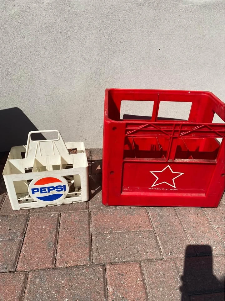 Vintage Pepsi and Tony Pop crates