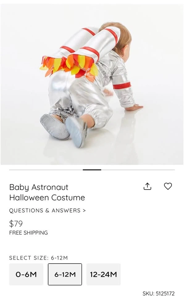 Pottery Barn Astronaut Costume - photo 2