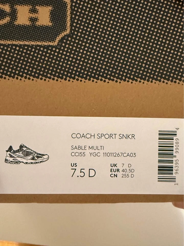 Trendy Coach Brown Monogram Sneakers - photo 5