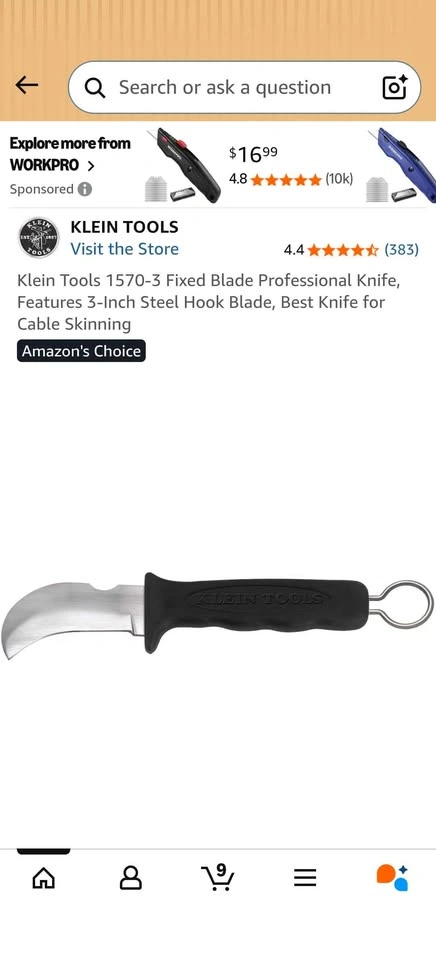 Klein Tools 1570-3 Cable Lineman's Skinning Knife - photo 3
