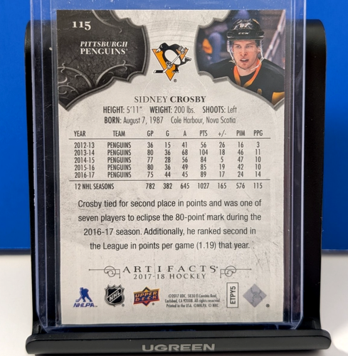 Sidney Crosby 3 Card Lot Artifacts Ruby /299 MVP Portraits - photo 3