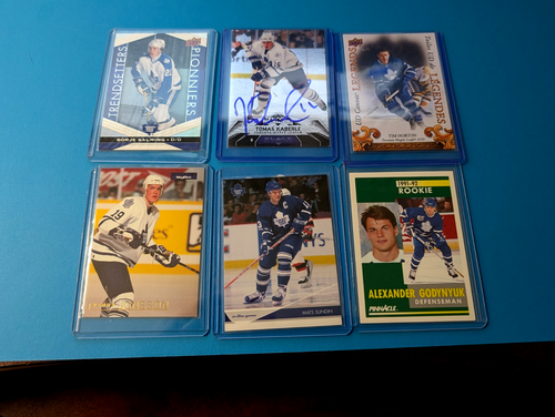 Toronto Maple Leafs 6-Card Lot Kaberle Auto Sundin Salming