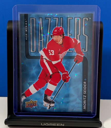 Moritz Seider 2025-26 Upper Deck Dazzlers Blue DZ-65 Red Wings