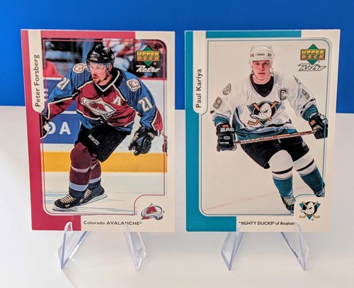 Paul Kariya & Peter Forsberg 1999-00 Upper Deck McDonald's Hocke