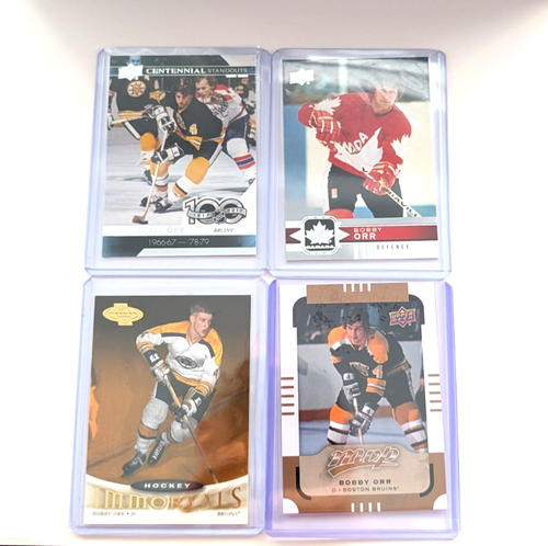 Bobby Orr 4 Card Lot UD Centennial Team Canada MVP Heroes