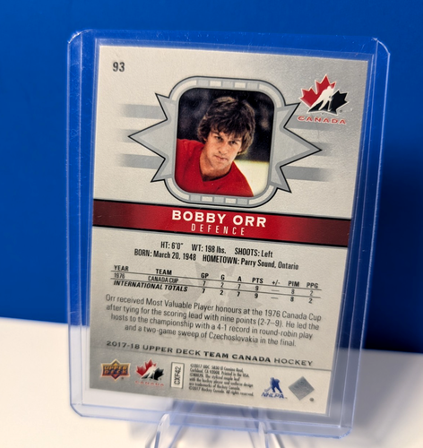 Bobby Orr 4 Card Lot UD Centennial Team Canada MVP Heroes - photo 5