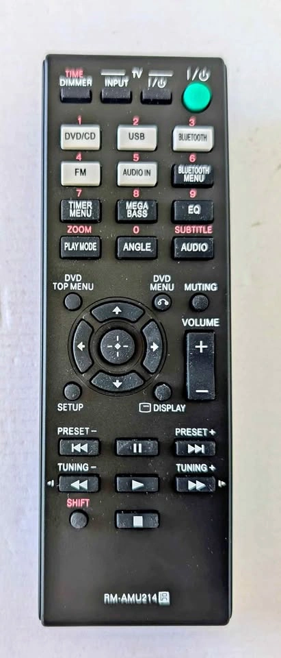 Sony RM-AMU214 Remote Control