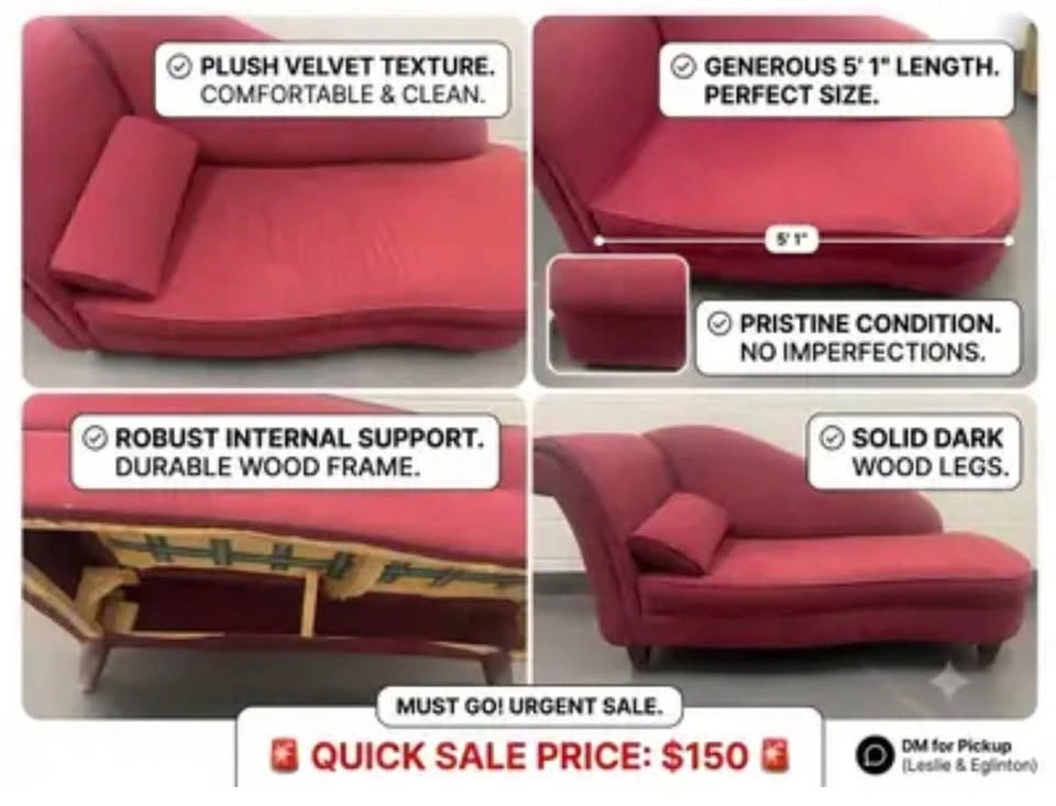 Gorgeous Velvet Accent Chair / High-Back Sofa - photo 3