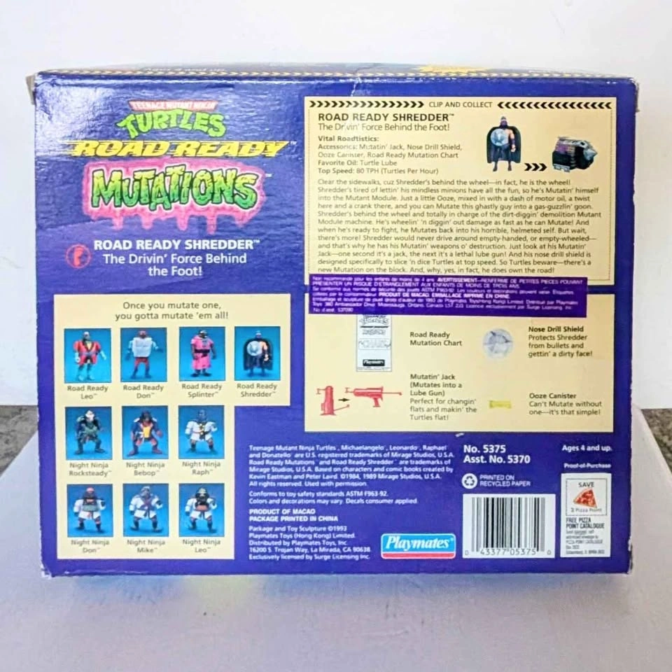 Vintage 1993 Playmates Road Ready Shredder TMNT - photo 5